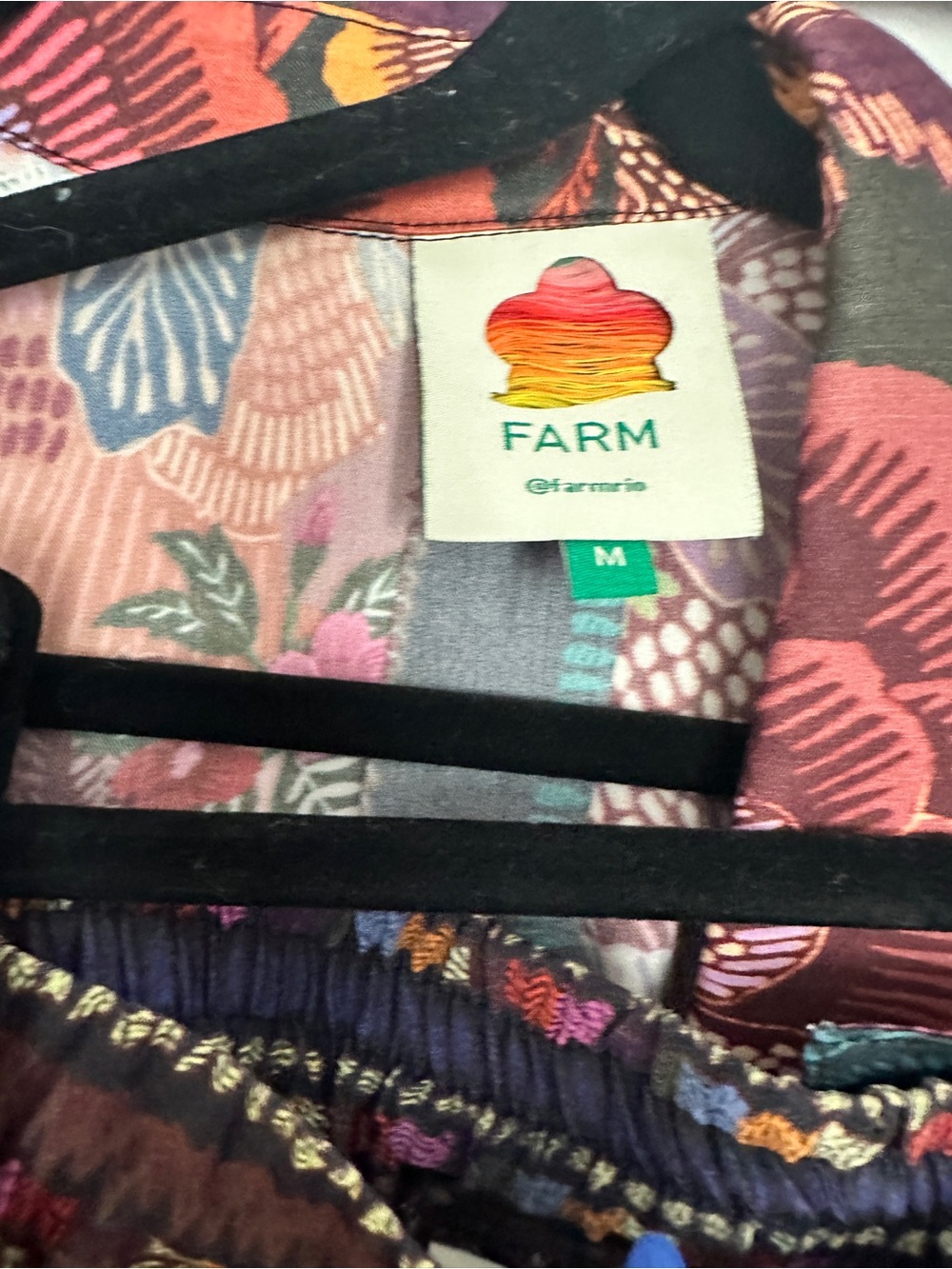 FARM Rio Pink & Purple Floral Wide-Leg Pant and top - Picture 6 of 8